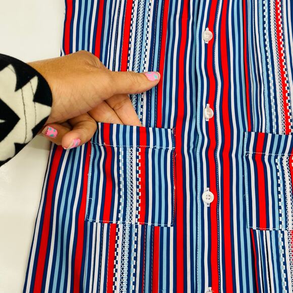 NWT Blue Quail 12 Liberty Stripe Sleeveless Dress - Picture 3 of 5